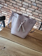 Torebka na ramie, pudrowy roz 