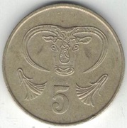 Cypr 5 centów cents 1983 22 mm nr 1