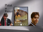 Plakat Mata  "żółte flamastry i grube katechetki" Plakat w ramce 30x42