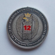 Coin    12 SZCZECIŃSKA DYWIZJA ZMECHANIZOWANA  - srebrny