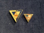 Orlęta Dęblin 2 odznaki szpilka woj. lubelskie