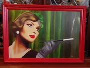 "PARYŻANKA" OBRAZ OLEJNY NA PŁÓTNIE