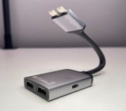 Satechi - Type-C Power Delivery 60W Dual HDMI 2x 4K 60Hz Adapter Srebrny