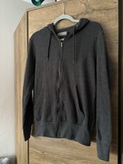 Bluza ciemno szara rozpinaną z kapturem Primark