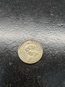 Moneta 2 zł z 1925 żniwiarka kłosy z kropką