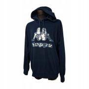 *III MĘSKA BLUZA Z KAPTUREM KAPPA MORO GRANAT XL XXL 2XL BAWEŁNA