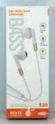 Słuchawki 530 bass przewodowe douszne lightning z mikrofonem białe do Apple