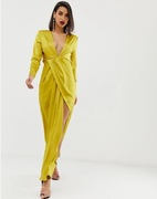 ASOS Design sukienka wieczorowa głęboki dekolt rozm. XS 34 stan BDB