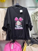 Bluzka damska czarna sweterkowa biust 120/130