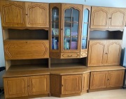 Regał Dąb Rustico drewniane fronty szer.2,7 m BDB