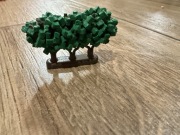 Lego krzew drzewo potrójne vintage retro GTBush3