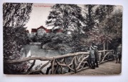 Poznań park stara kartka dzieci