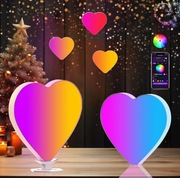 Lampka nocna LED RGB Serce świeci w rytm muzyki 16 cm