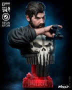 Popiersie Punisher (Daredevil: Born Again) – skala 1/4 – Ręcznie malowane