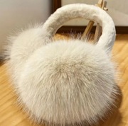 Nauszniki zimowe 21,5 cm wysokość słodkie pluszowe