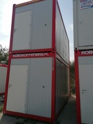 kontener biurowy/socjalny, ocieplony, rama spawana