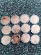 Zestaw miedzianych monet Lunar GSM 12 oz