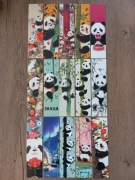 15 kartonowych zakładek do książek z pandami