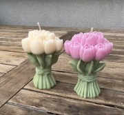 Ekskluzywne Świece Sojowe Bukiety Tulipanów – Rękodzieło