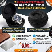 Etui na zegarek|Twarde EVA|Materiał Oxford|Pokrowiec podróżny|Czarny