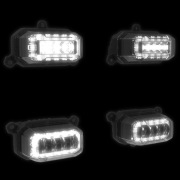 Lampy LED Neutrino Omega Can Am Renegade Maverick Outlander NOWE Ring 7 kol