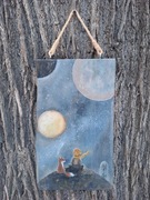 "Mały Książe" obraz na drewnie