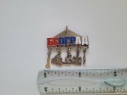 Magnes na lodówkę - 255g. BELGRAD Serbia z przywieszkami 