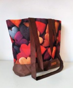 Torba na zakupy shopping shopper serca heart