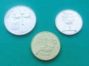 IZRAEL - Zestaw 3 monet 1 5 Szekel Sheqalim Lira 1978 1981 1982 k12