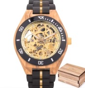 Drewniany Zegarek Mechaniczny Męski | Automatyczny | Styl i Precyzja