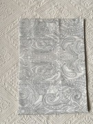 H&M Home poszewka z obszyciem beżowa czarny wzór 50x60