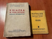 Książka w BIBLJOTECE K. Informacyjny 1934 + Katalog Biblioteka Polska 1939