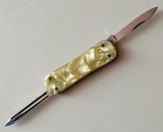 Scyzoryk TELL Rostfrei SOLINGEN - Naturalna MASA PERŁOWA - Vintage