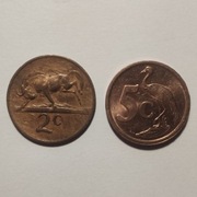Monety, RPA 2 centy 1971, 5 centów 2003