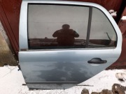 SKODA FABIA I DRZWI LEWY TYŁ BŁEKITNY METALIK