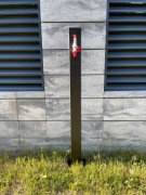 Kran kranik ogrodowy Słupek czarny