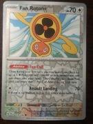 REVERSE HOLO Fan Rotom 118/142 Karta POKEMON TCG S&V Stellar Crown