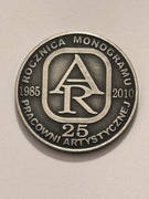 Zamów firmową monetę . Miedź srebrzona ox fi 32 mm. Gyges