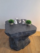 Designerski stolik kawowy – styl kamień / loft / organic