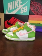 Buty Nike Dunk High 39 EU 24.5 cm green pink straw