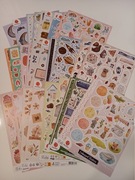 Zestaw 4 - naklejki do planera scrapooking DecoTime 30 szt. arkusze A4