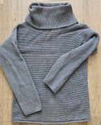 Szary Sweter z wysokim golfem Tommy Hilfiger rozm. XS