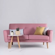 Kanapa nierozkładana Sofa Kair 3 Amore Lectus różowa