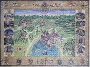 Puzzle 1500 Harry Potter Mapa Hogwartu Ravensburger