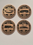 Euro 2012. PRÓBA. Zestaw kolekcjonerski- fi 32 mm.  Gyges