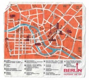 Plan oryginalny centrum Berlina przy Alexanderplatz z 1972