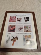 Ramka na zdjęcia A4 z otworem 35/29 drewniane 3szt