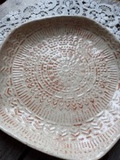 Ceramiczna rustykalna misa, rękodzieło 