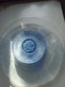 Niebieska patera plus 5 talerzykow