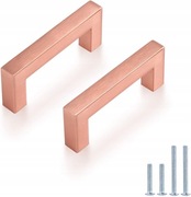 Probrico Uchwyty do szafek 1 sztuka 8,6 cm Różowe złoto, stal nierdzewna